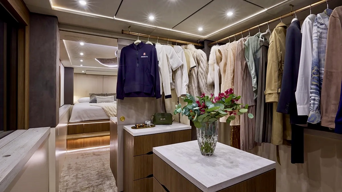 Zenith upper lounge with large display