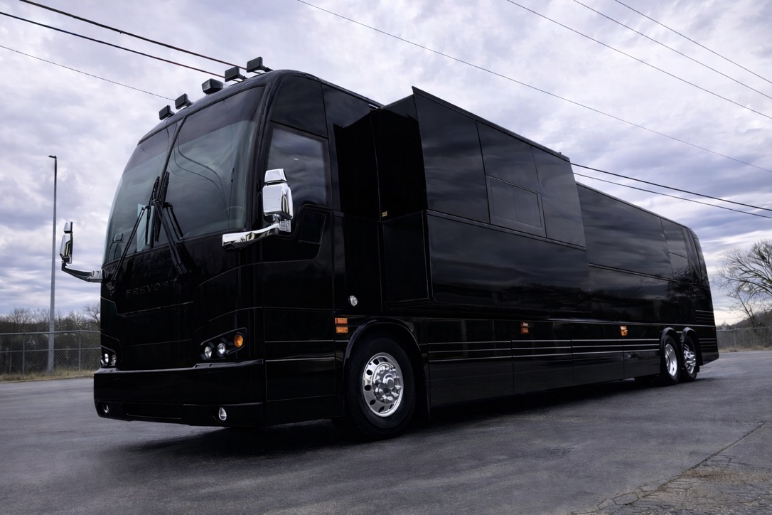Black entertainer coach exterior